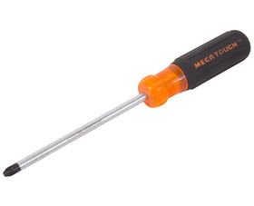 Mega Tough 80115 P3 X 6" Screwdriver With Rubber Grip - Carded