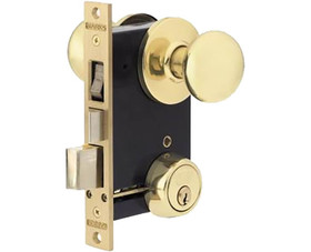 Marks 22AC/3-W Iron Gate Double Cylinder Rose Mortise Lockset - Right Handed