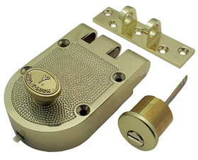 Mul-T-Lock 206SP-JPSTD1-05-D Interactive Jimmyproof Deadlocks - Polished Brass