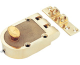 Mul-T-Lock 006C-JPSTD1-05-D Jimmyproof Deadlock - Polished Brass