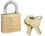 Master Lock 120D 3/4" Brass Padlock - Carded
