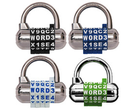 Master Lock 1534D 2-1/2" Set Seeel Combination Lock - Letters & Numbers