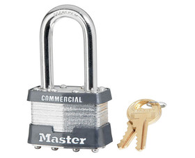 Master Lock 1KALF2940 1-3/4" Wide Long Shackle Laminated Padlock - Boxed KA