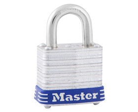 Master Lock 1SSKADLFHC 3/4" Wide Laminated Stainless Steel Pin Tumbler W/ 1-1/2" Shackle