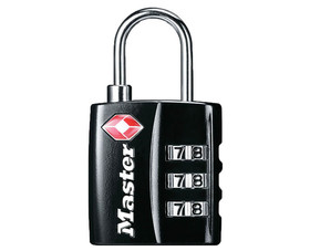 Master Lock 4680DBLK TSA Approved Travel Locks - Black