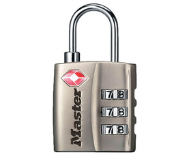 Master Lock 4680DNKL TSA Approved Travel Locks - Nickel