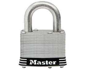 Master Lock 5SSKADHC 2" Wide Laminated Stainless Steel Pin Tumbler Padlock