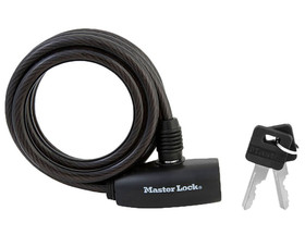 Master Lock 8126D 6' X 1/2" Quantum Self Coiling Braided Steel Cable Lock
