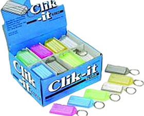 Perry Blackburne  Clik-It Plastic Key Tag - 100 Per Box