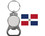Perry Blackburne MOX-S-DOMINICANREPUBLIC Dominican Republic Key Chain Nickel Plated W/ Bottle Opener