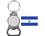 Perry Blackburne MOX-S-ELSALVADOR El Salvador Key Chain Nickel Plated W/ Bottle Opener