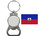 Perry Blackburne MOX-S-HAITI Haiti Key Chain Nickel Plated W/ Bottle Opener