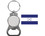 Perry Blackburne MOX-S-HONDURAS Honduras Key Chain Nickel Plated W/ Bottle Opener