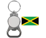 Perry Blackburne MOX-S-JAMAICA COUNTRY KEY CHAIN JAMAICA W/ BOTTLE OPENER NICKEL PLATED