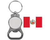 Perry Blackburne MOX-S-PERU COUNTRY KEY CHAIN PERU W/BOTTLE OPENER NICKEL PLATED
