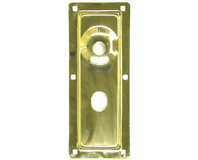 Progressive International 1044 BRASS Mortise Lock Cylinder Guard Plate