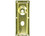 Progressive International 1044 BRASS Mortise Lock Cylinder Guard Plate