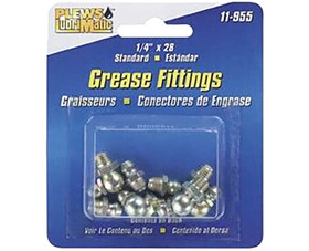 Plews/Lubrimatic 11-955 8 Piece Standard Grease Fitting Assortment