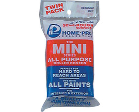 Premier Paint Roller 65042 4" X 1/2" All Purpose Mini Roller - Twin Pack