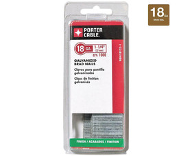 PORTER-CABLE PBN18125-1 1-1/4" Brad Nail - 18 Gauge 1000 Pack