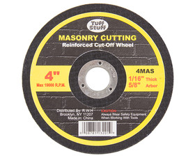 Power Tools & Accessories 4MAS 4" X 1/16" X 5/8" Arbor Masonry Cutting Blade