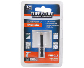 Power Tools & Accessories DHS016 1/4" Diamond Grit Hole Saw