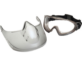 Pyramex GG504TSHIELD Anti-Fog Lense Goggle With Face Shield - Clear