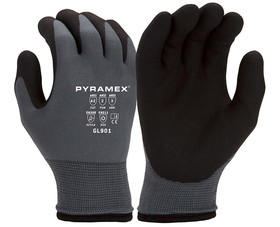 Pyramex GL901L Coated Glove 15 Gauge Nylon Outer Liner Water Resitant A2 Cut Level Medium