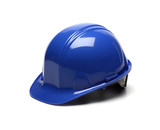 Pyramex HP14160 Blue Hard Hat - 4 Point Ratchet Suspension