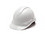 Pyramex HP46110 White Hard Hat - 6 Point Ratchet Suspension
