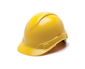 Pyramex HP46130 Yellow Hard Hat - 6 Point Ratchet Suspension