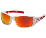 Pyramex SWR10455D Velar Saftey Glasses White Frame - Sky Red Mirror Lens
