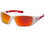 Pyramex SWR10455D Velar Saftey Glasses White Frame - Sky Red Mirror Lens