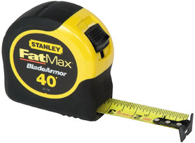 Stanley Tools 33-740L 1-1/4" x 40' Fat Max Tape Rule W/ Blade Armor