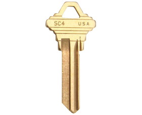 Taylor Sc4-Br-250 Key Blank 250 Box 35-101C 6 Pin Brass