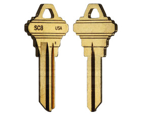 Taylor SC8-BR SC8-BR Schlage Key Blank - 50 Pack