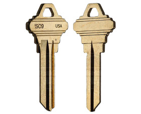 Taylor SC9-BR SC9-BR Schlage Key Blank - 50 Pack