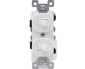 TUFF STUFF SSK-5-WH 15 Amp Two Single Pole Switches - White Boxed