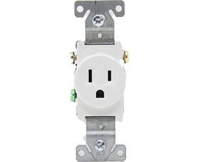 TUFF STUFF SSRE-11 15 Amp 120 Volt Single Receptacle - White