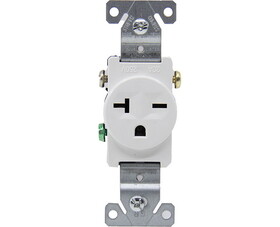 TUFF STUFF SSRE-14 20 Amp 250 Volt Single Receptacle - White
