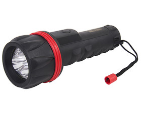 TUFF STUFF 96079 3 LED 2-D Flashlight With Rubber Grip