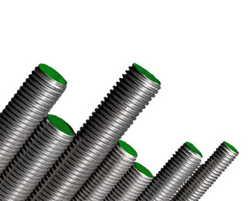 Threaded Products 11150 3/16" X 36" Galvanized Rods - Green