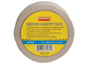 TUFF STUFF CT1542 1-1/2" X 42' Indoor Carpet Tape