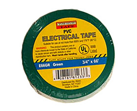 TUFF STUFF E66GR 3/4" X 60' Electrical Tape - Green