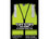 TUFF STUFF 765502X3X Lime Mesh Vest With 2" Silver Reflective Strip - Fits 2X - 3X