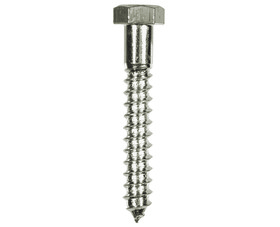 TUFF STUFF 1/4-10 X 2 Lag Bolts Hex Head ZP - 1/4" X 2"