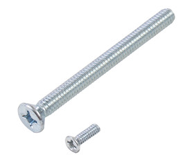 TUFF STUFF (1/8) 6-32 X 1-1/4 Machine Screw Flat Phillip ZP - 6-32 (1/8") X 1-1/4"