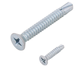 TUFF STUFF 6-20 X 5/8 Sheet Metal Screw Flat Head Tek ZP - 6" X 5/8"