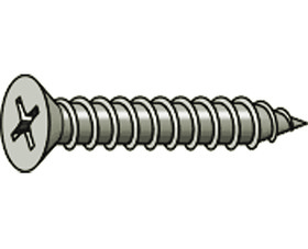 TUFF STUFF 4 X 1/2 Sheet Metal Screws With Flat Head Phillips - 4" X 1/2"