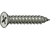 TUFF STUFF 8 X 2 Sheet Metal Screws With Flat Head Phillips - 8